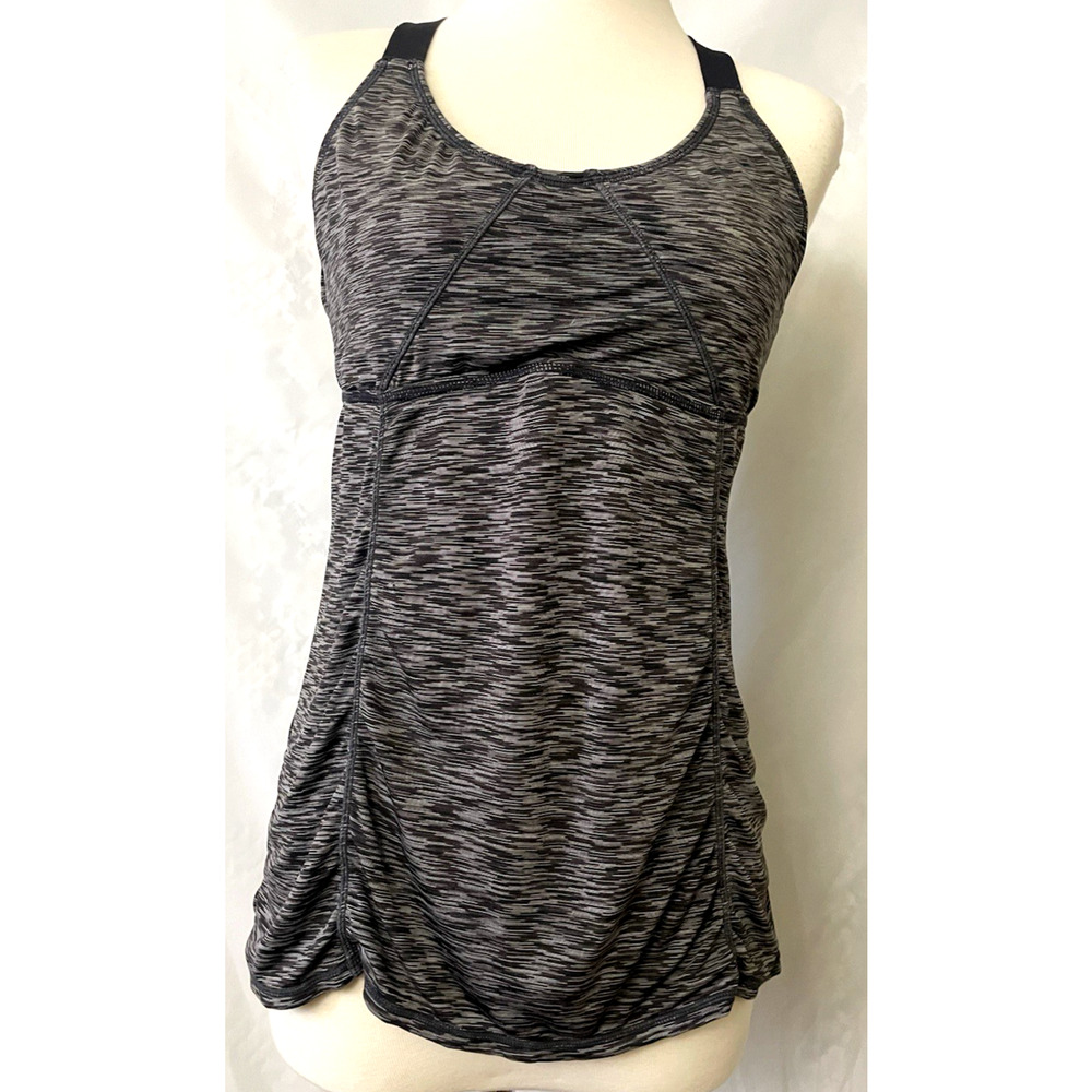 TYR Top Work Out Women’s Size M Gray Strep Back
